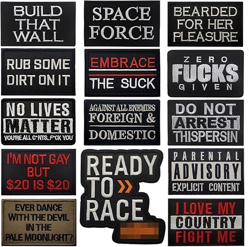 Miniatura 6 de 2 piezas AliPlus Ever Dance with The Devil in The Pale Moonlight Parche divertido bordado táctico moral parche apliques cierre gancho respaldo