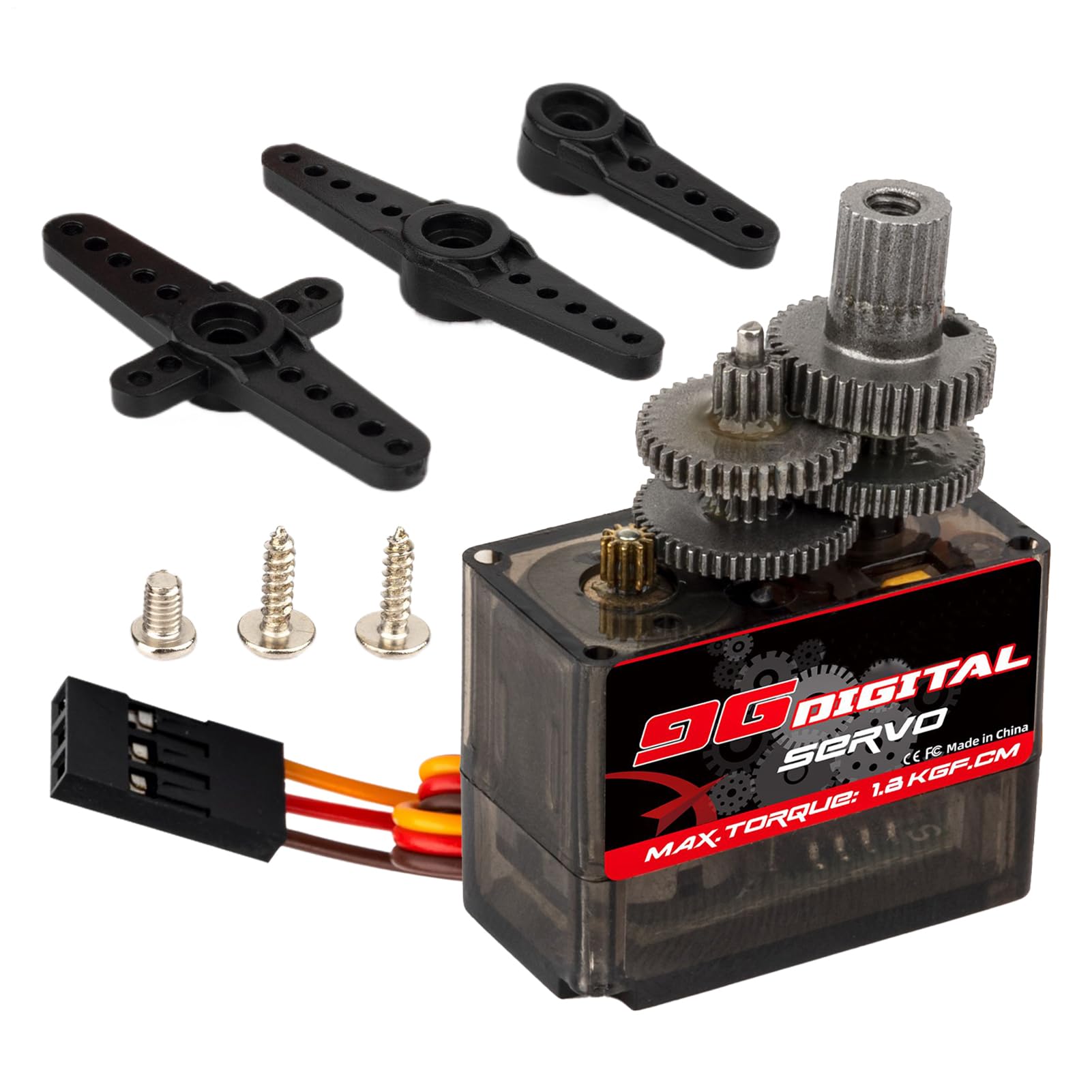 Servo Motor Module – Programmable Control Drive System, Wireless Vehicle Direction Device | Hundred Eighty Rotation, Reduced Sound, Entry Level Automation Part, Aircraft Marine