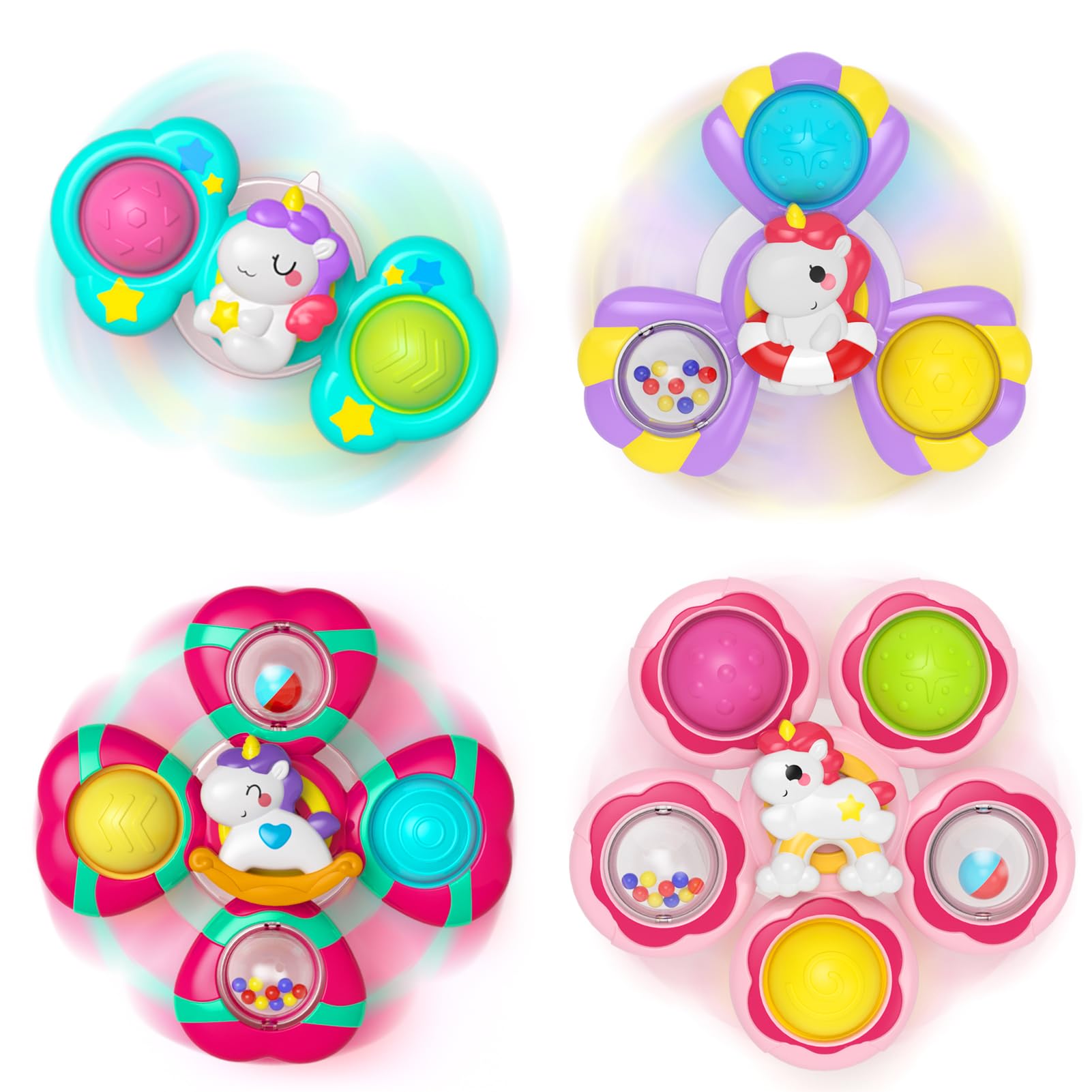 Usrela Suction Cup Spinner Toy, Best Gift for Baby Boys Girls