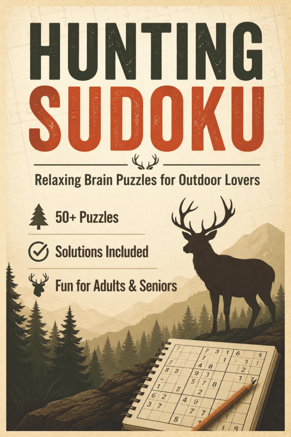 Hunting Sudoku Puzzle Book: Relaxing Brain Puzzles for Outdoor Lovers