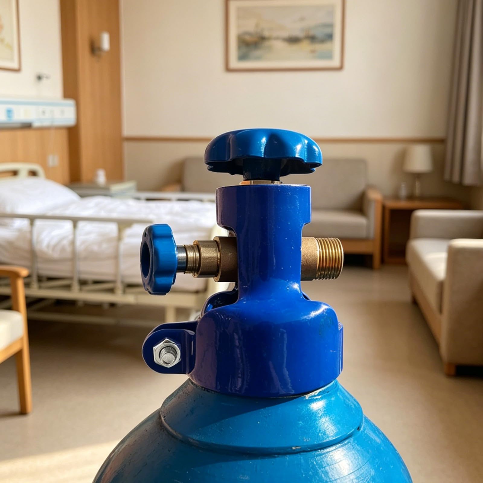 Bouchon de Sécurité Fixe pour Cylindre en Acier, 3 Pièces Bleu