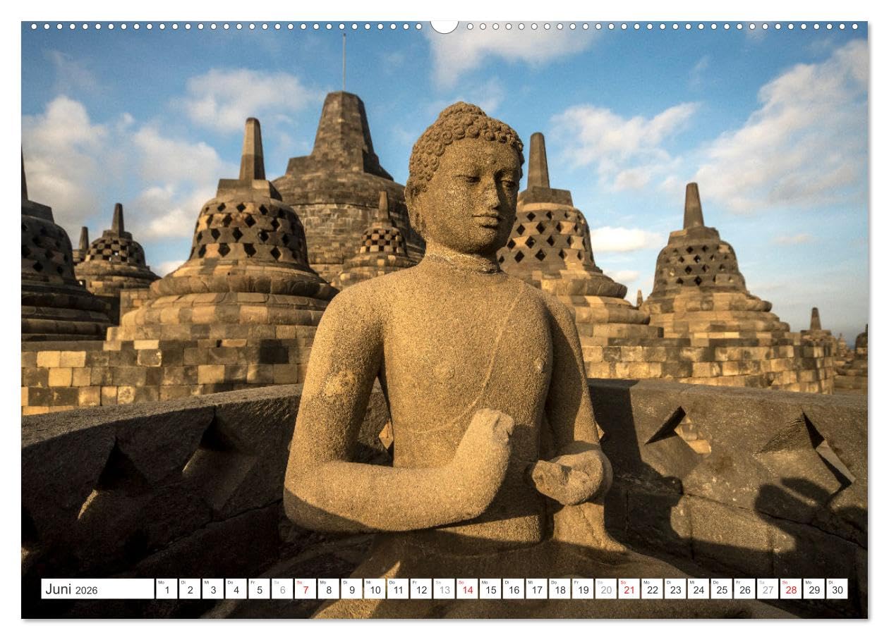 Siddhartha Gautama - Buddha (Wandkalender 2026 DIN A2 quer), CALVENDO Monatskalender: 13 wunderbare und exotische Fotos von Buddhastatuen aus Asien von Sri Lanka bis Thailand. (CALVENDO Orte)