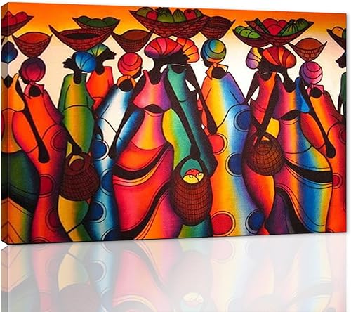 Yatsen Bridge Lienzo de mujer étnica afroamericana, arte para pared, diseño de dector giclée, imágenes impresas para decoración de pared, color Yatsen Bridge Lienzo de mujer étnica afroamericana, arte para pared, diseño de dector giclée, imágenes impresas para decoración de pared, color