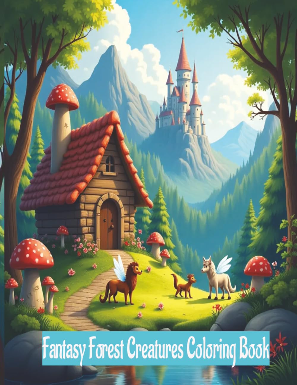 Fantasy Forest Creatures Coloring Book