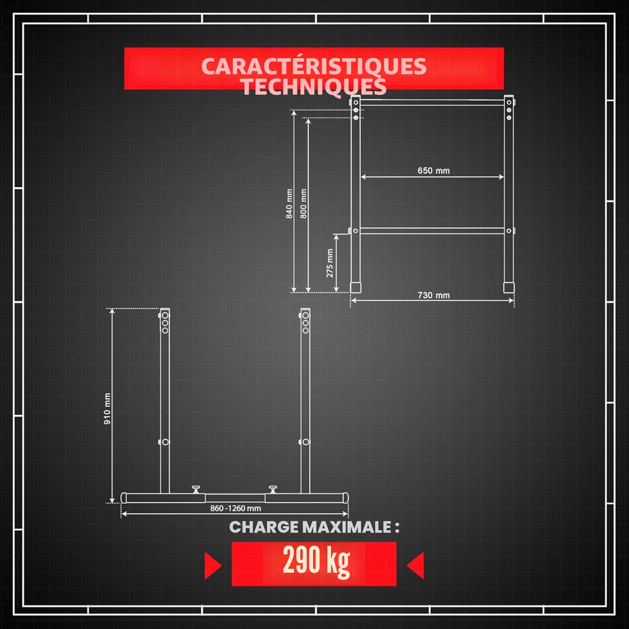 K-Sport Parallettes pour musculation et entraînement à la maison - réglables, stables