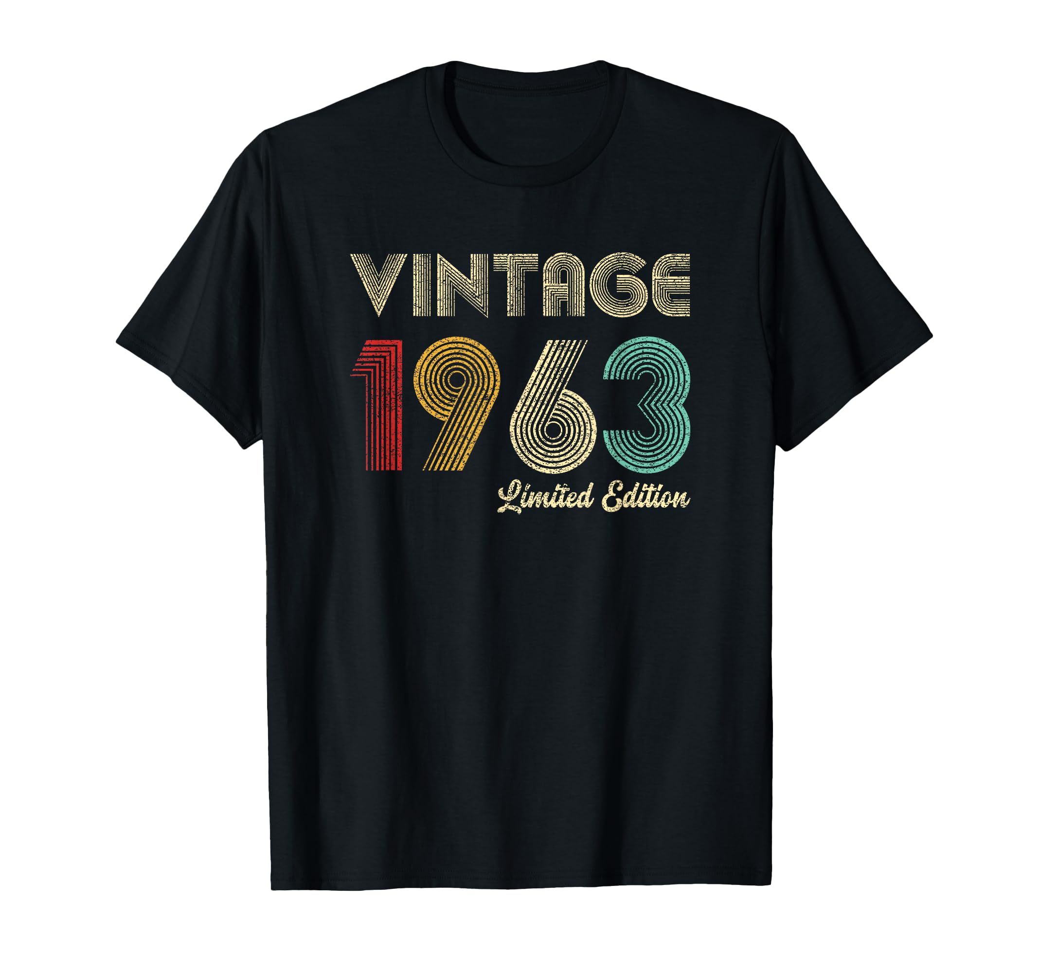Vintage 1963 63rd Birthday Gift Men Women 63 Years Old T-Shirt