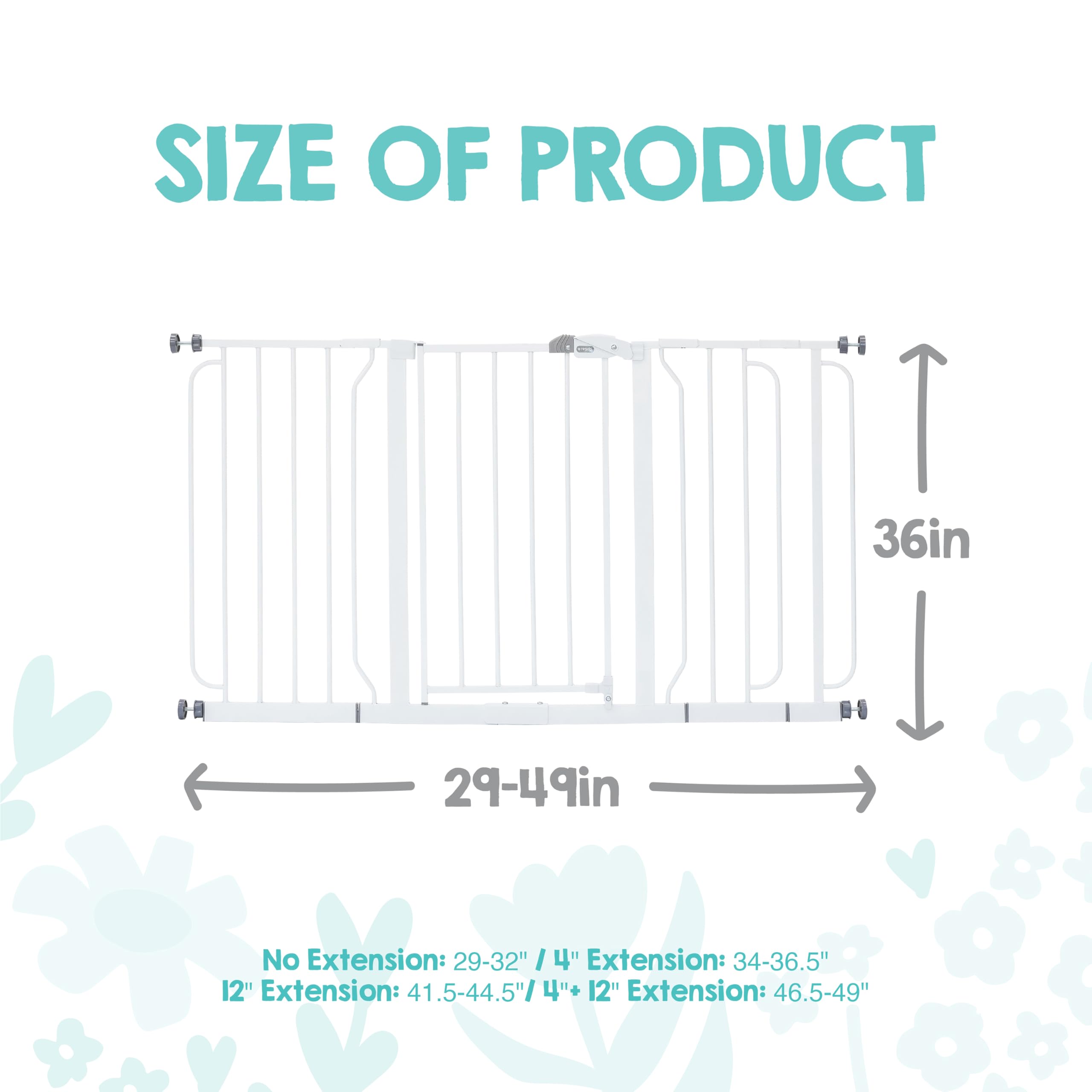 regalo Amplia Baby rejilla de protección, incluye 2 Kits de alargadores (96 y 132 cm)
