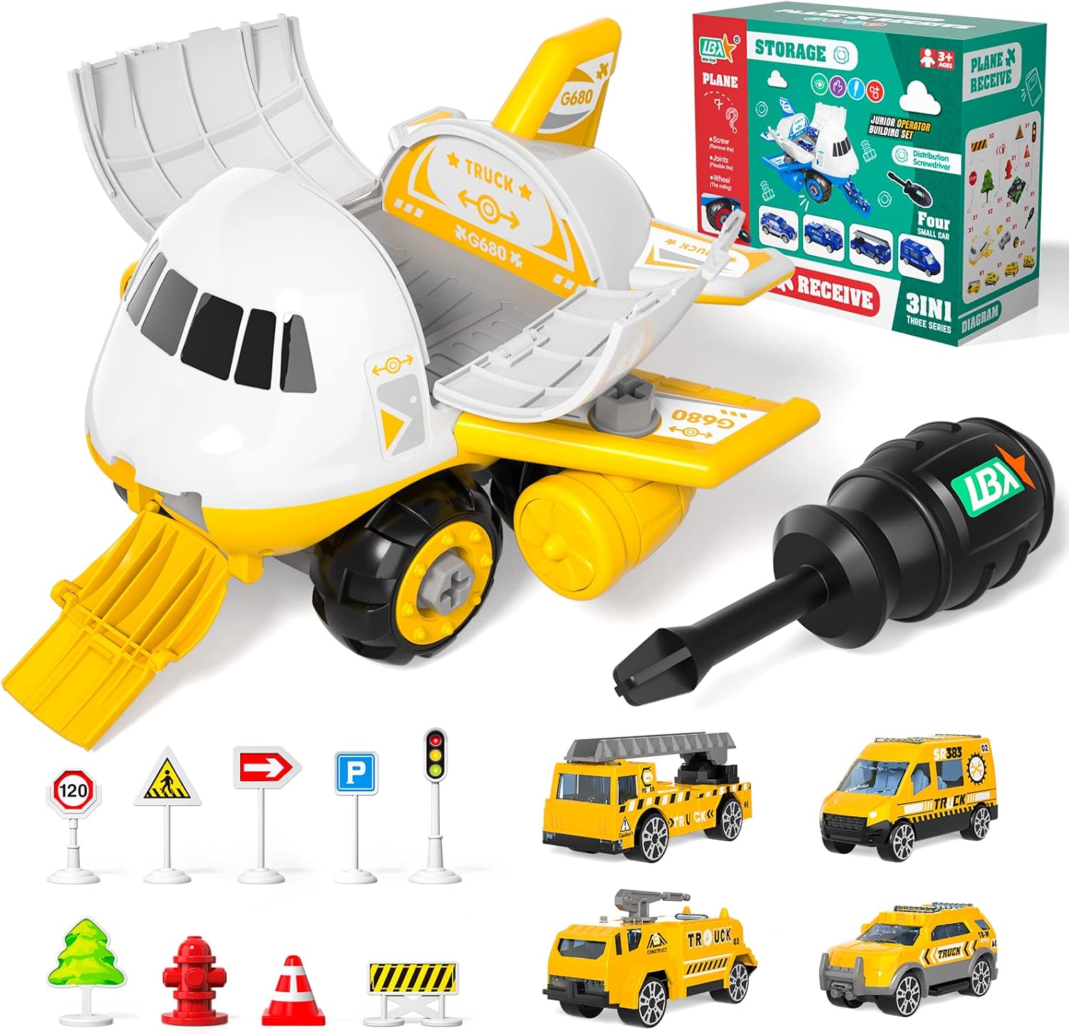 Buy Bennol Take Apart Airplane Toy, Toy Airplane for Boys Toddlers 2 3