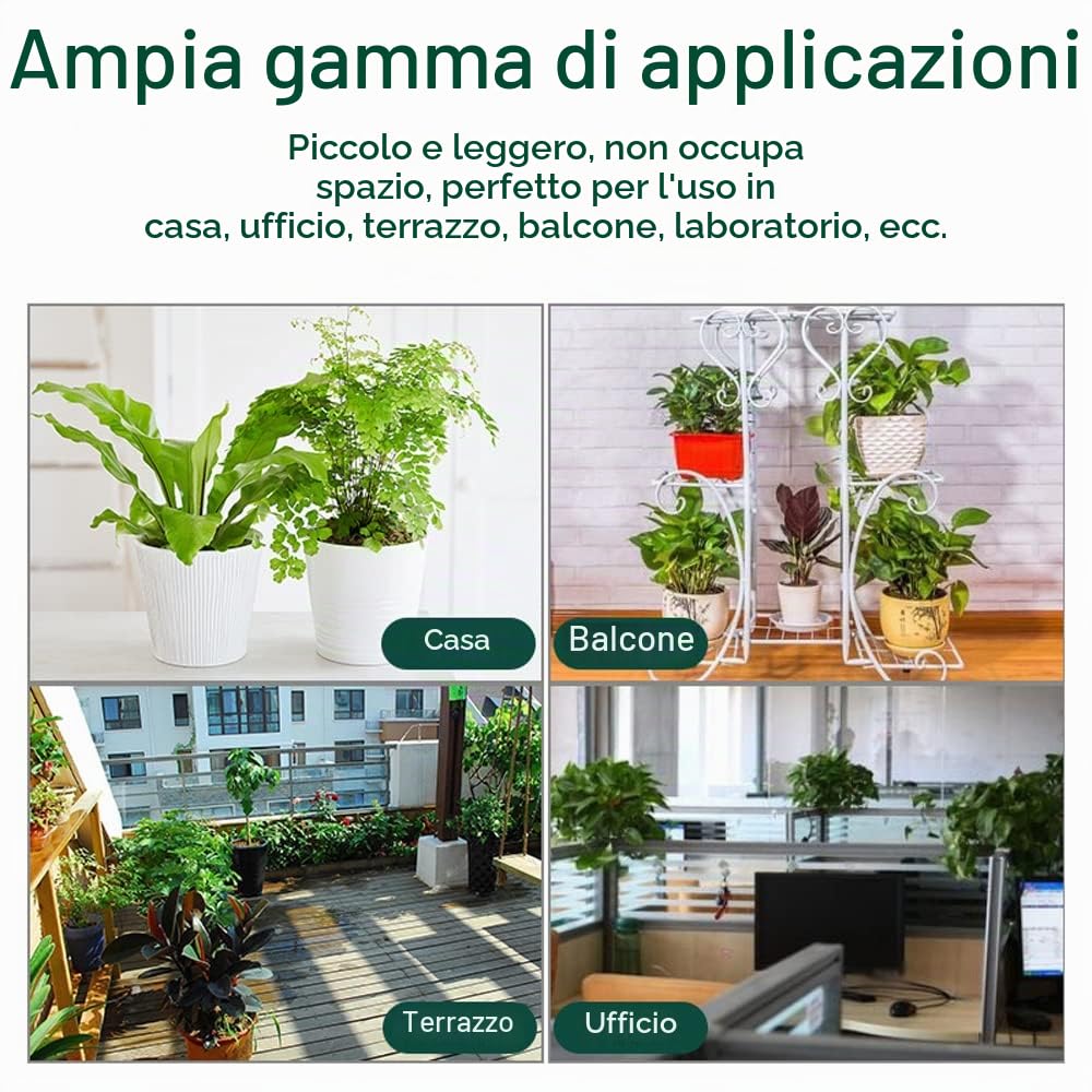 Sistema di irrigazione automatico Dispositivo di irrigazione a tempo per giardino, terrazza, kit di irrigazione a goccia per piante in vaso, irrigazione per vacanze