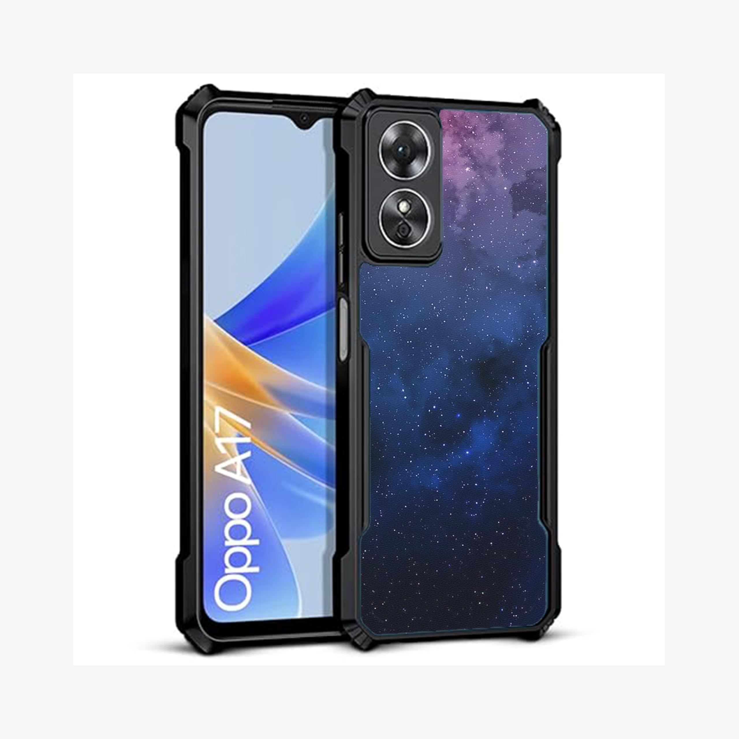 COBERTA Slim Shockproof 360 Degree Protection Design Back Cover Case for Oppo A17 | (Bright Night Sky) (B0CM94FGR8) Amazon Price History, Amazon Price Tracker