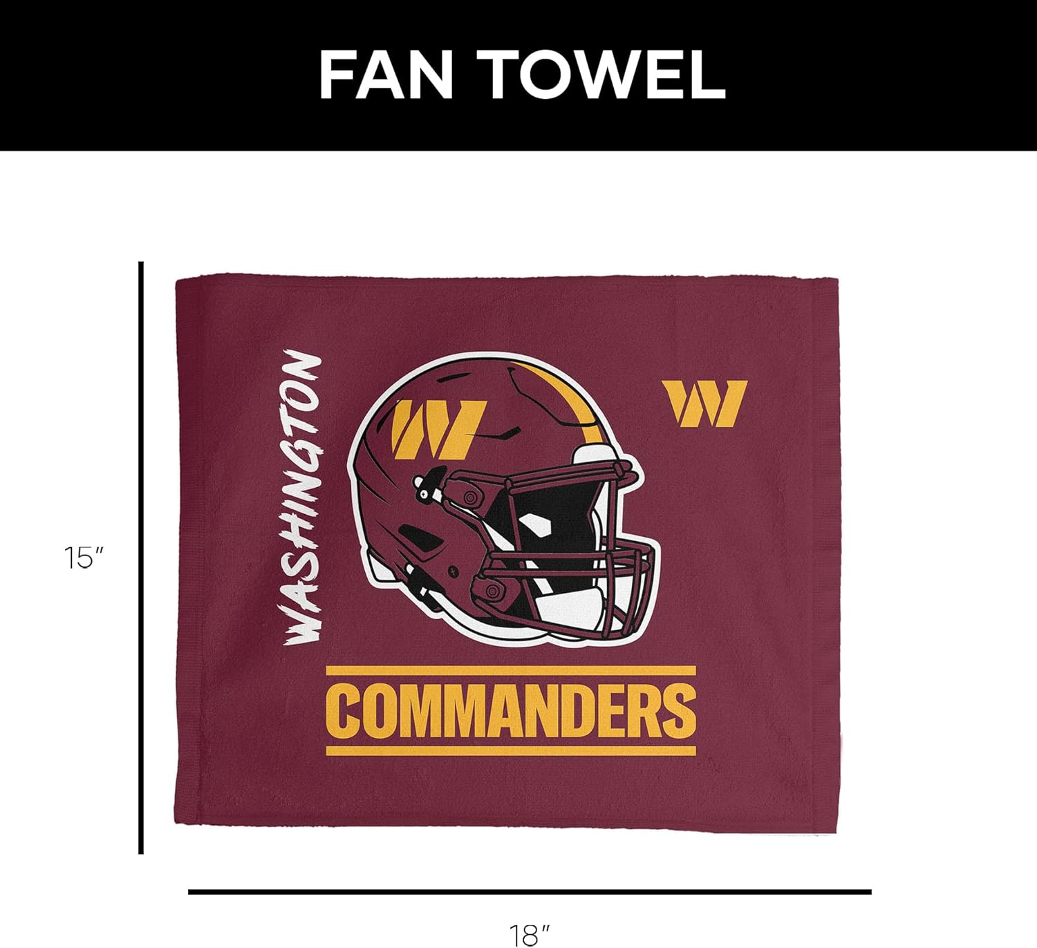 Northwest Washington Commanders NFL Rally - Rally Towel 18 x 15 Inches - Image 5