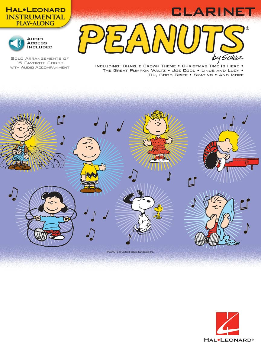 Clarinette Peanuts musique livre avec enregistrements online audio