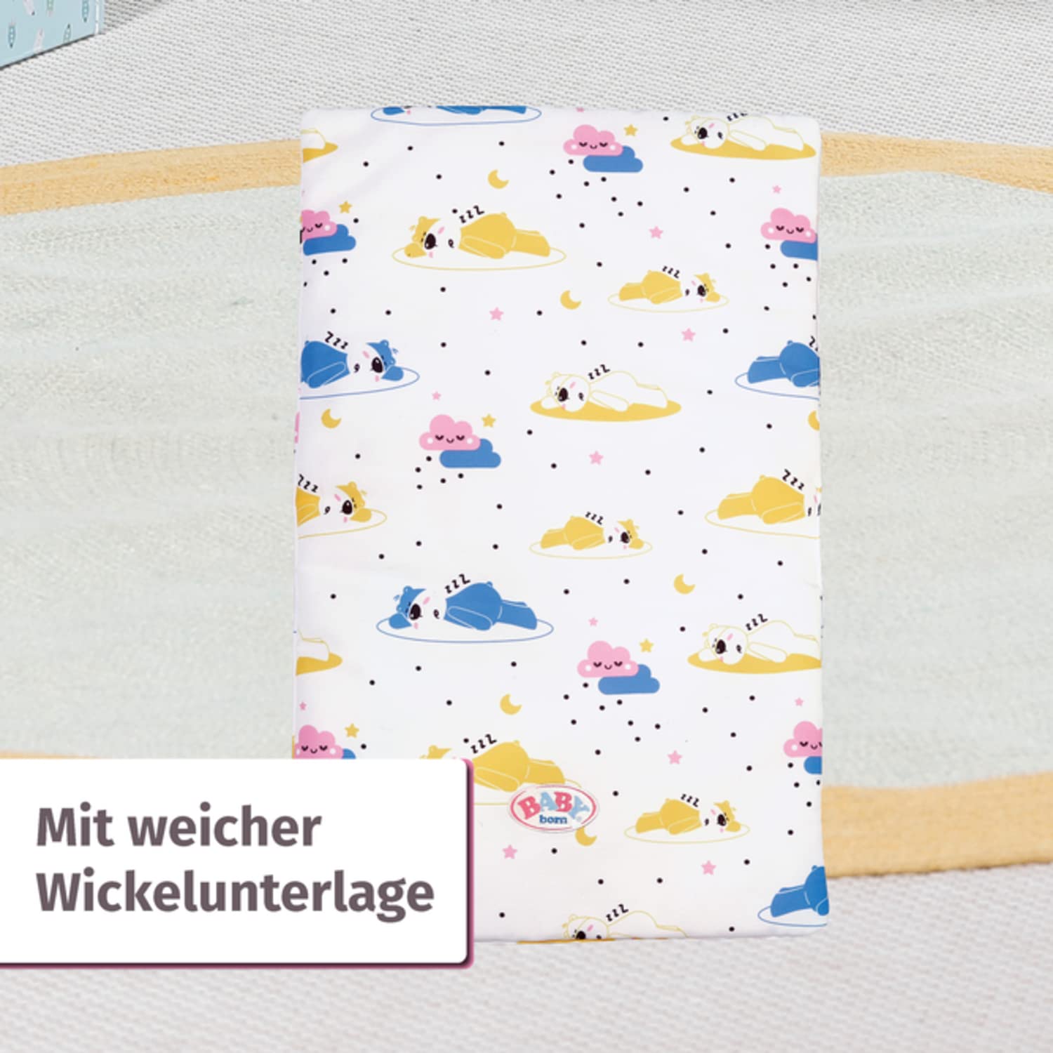 BABY born Wickeltisch für Puppen mit abnehmbaren Tuchhalter, 829998 Zapf Creation