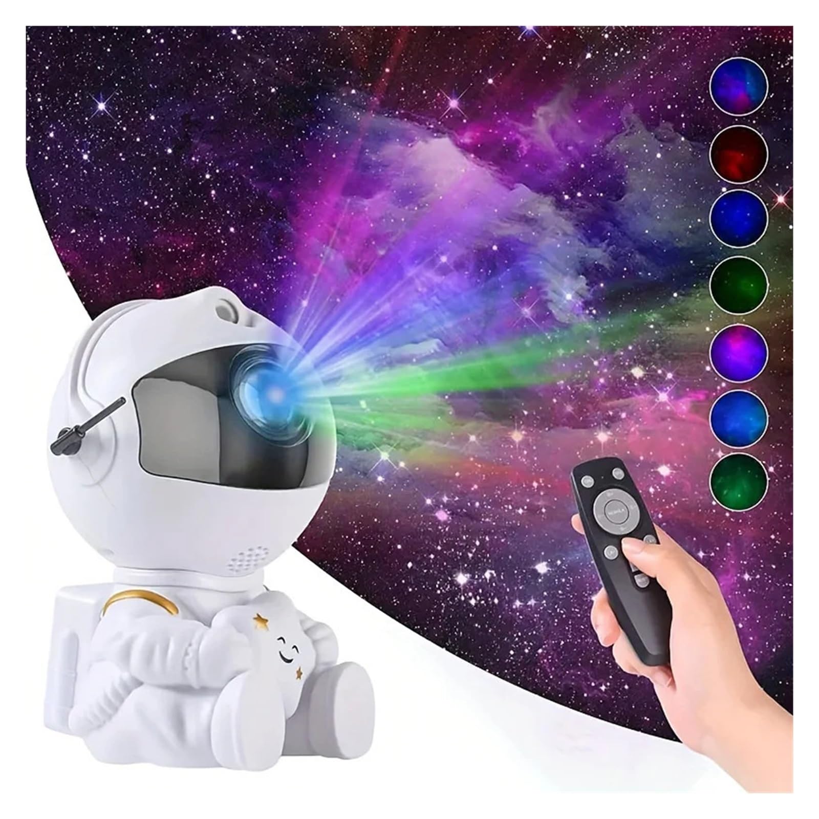 Astronauta Galaxy Projektor Lampka Nocna Lampa I Nieba HD 360° Obrót Planetarium Dla Dzieci Sypialnia StwóRz Atmosferę