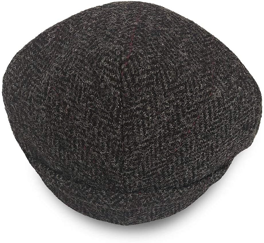 Irish Trinity Donegal Tweed Flat Cap, 100% Wool, Quilted Interior, Made in Ireland - Image 5