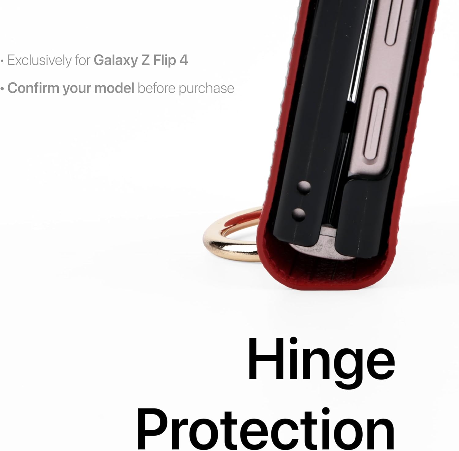 [BeYourSanta] Galaxy Z Flip 4 Venezia & Napoli Wallet Case with Card Holder, Camera Cover, and Hinge Protection - Italian Artificial Leather | (Black, Galaxy Z Flip 4 Napoli)