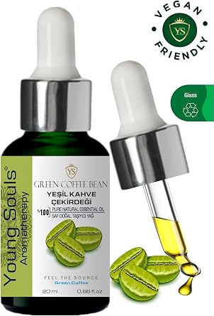 Young Souls Aromatherapy Green Coffee Carrier Oil Yeşil Kahve Çekirdeği Bitkisel Taşıyıcı Yağ 20 ml