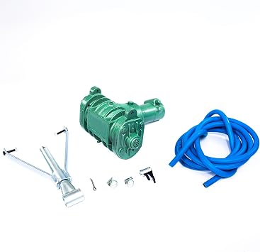 Spare Parts Holland - PTO Air Compact Compressor - Twin Cylinder Design with Hose Pipe - Portable Tractor-Powered Tire Inflation System - Air Hose