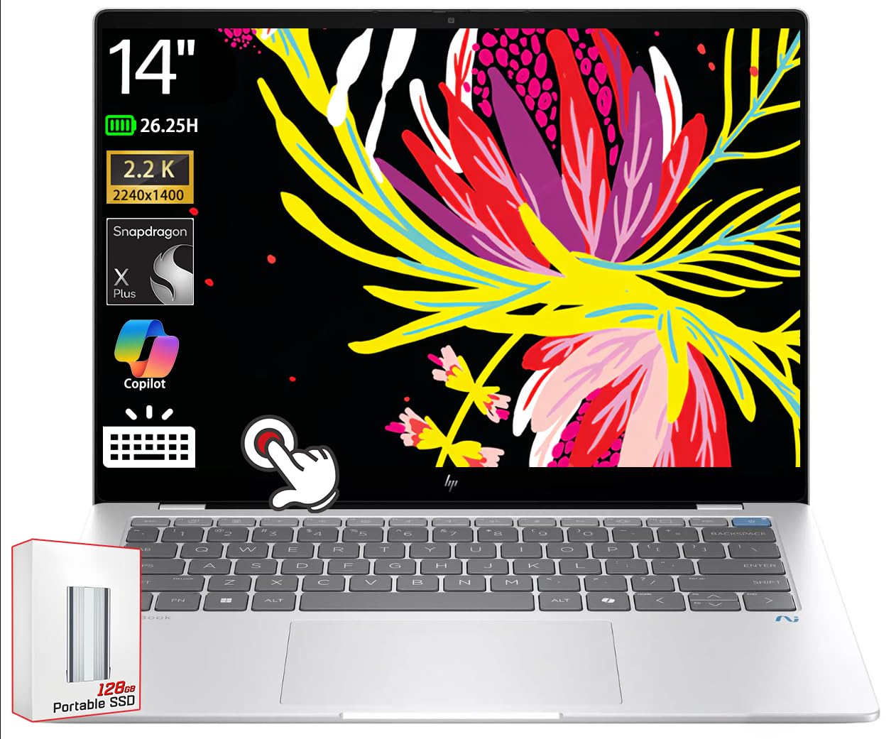 Amazon.co.jp: HP OmniBook X Copilot+ PC、14インチ 2.2K 100