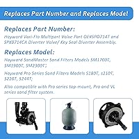 Vista 3 de SP0714T Junta de válvula junta tórica compatible con Hayward Vari-flo XL Kit de reconstrucción de válvula multipuerto Válvulas Variflo piscina