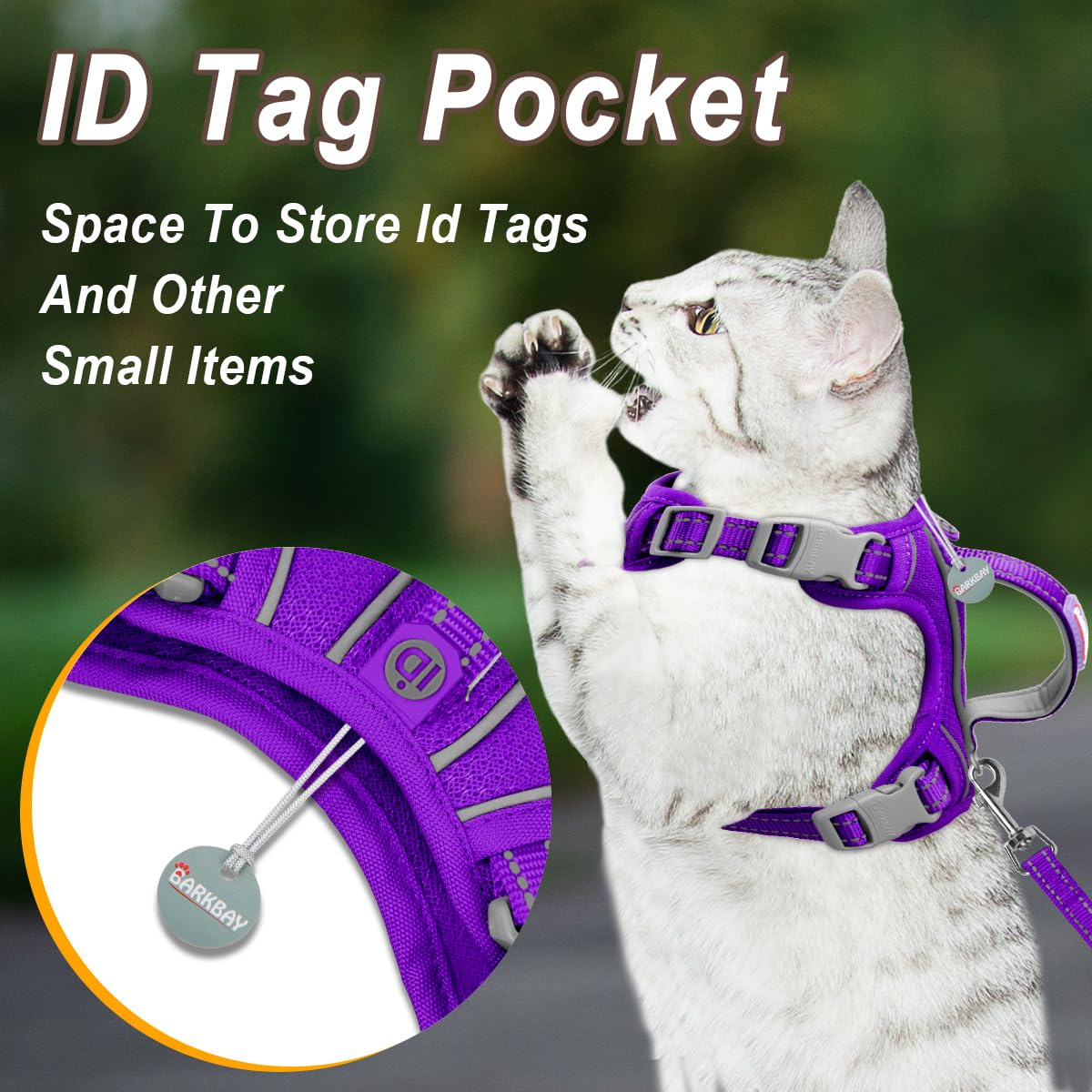 Cat Leash Cat Harness And Leash Set Geometric Pattern Escape Proof
