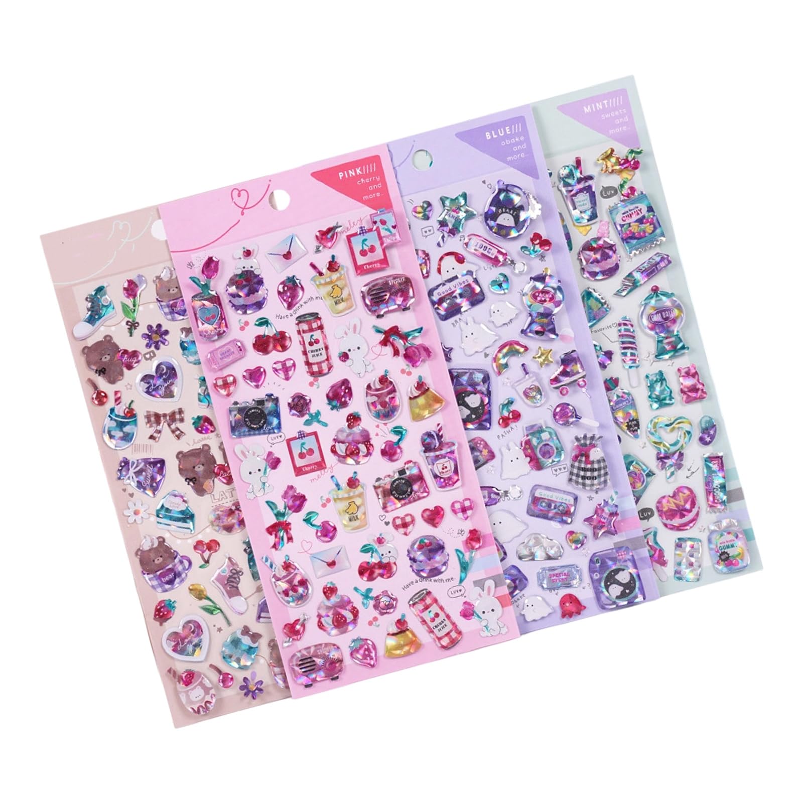 Tiny Handcraft Stickers Adorable for Scrapbooking, Stickers for Water Bottle Notebook Puffier Sticker