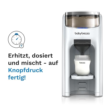 Baby Brezza Formula Pro Advanced - Automatic Bottle Maker - Mixes Milk Powder & Water Perfectly at the Touch of a Button - 3 Temperatures - For All Bottles & Powders - BPA Free - White