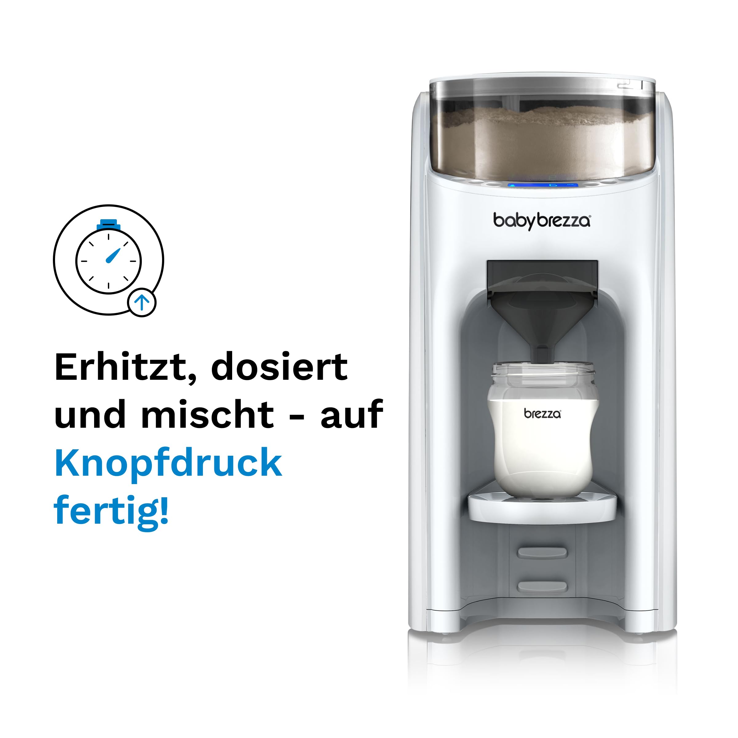 Baby Brezza Formula Pro Advanced & Bottle Washer Pro Bundle Set | Mischt Milchpulver & Wasser automatisch, wäscht, sterilisiert & trocknet Flaschen – vollautomatisches Bundle
