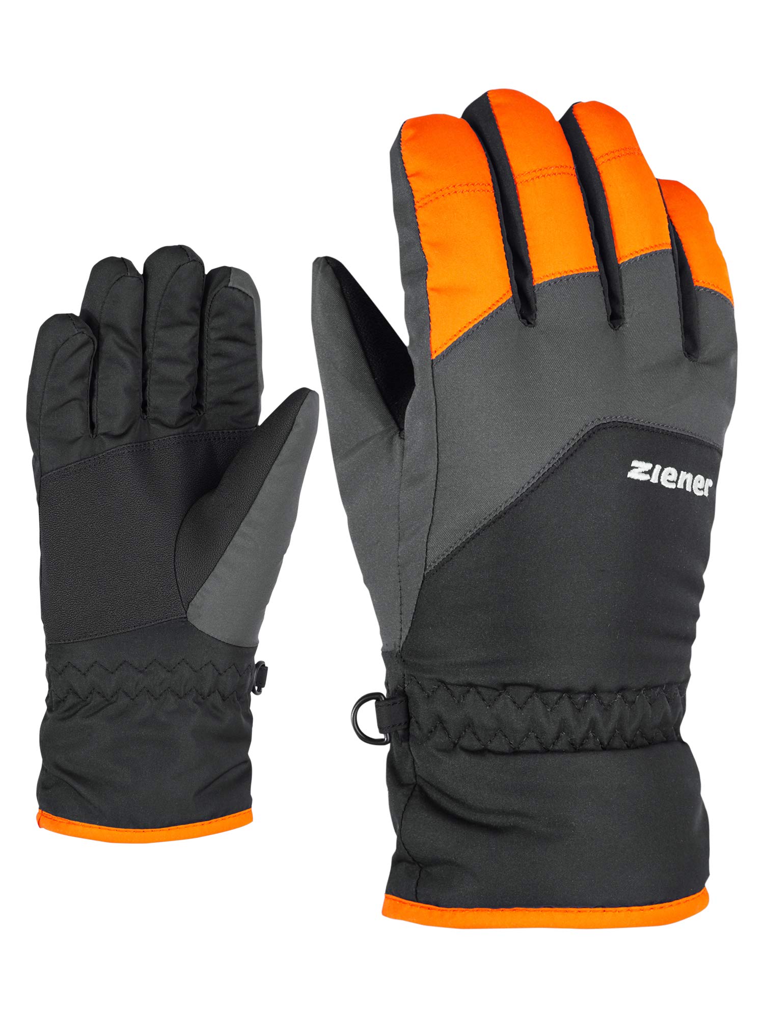 Ziener Children's Lando Glove Junior Ski Gloves Winter Sports New Orange 3.5 (XS)