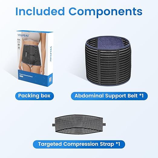 Faja Abdominal Postquirúrgica Velpeau Soporte para Cintura - Negro XL miniatura 8