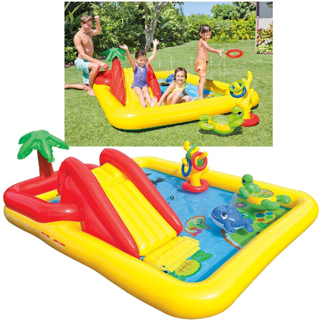 intex pirate play center inflatable pool with sprayer