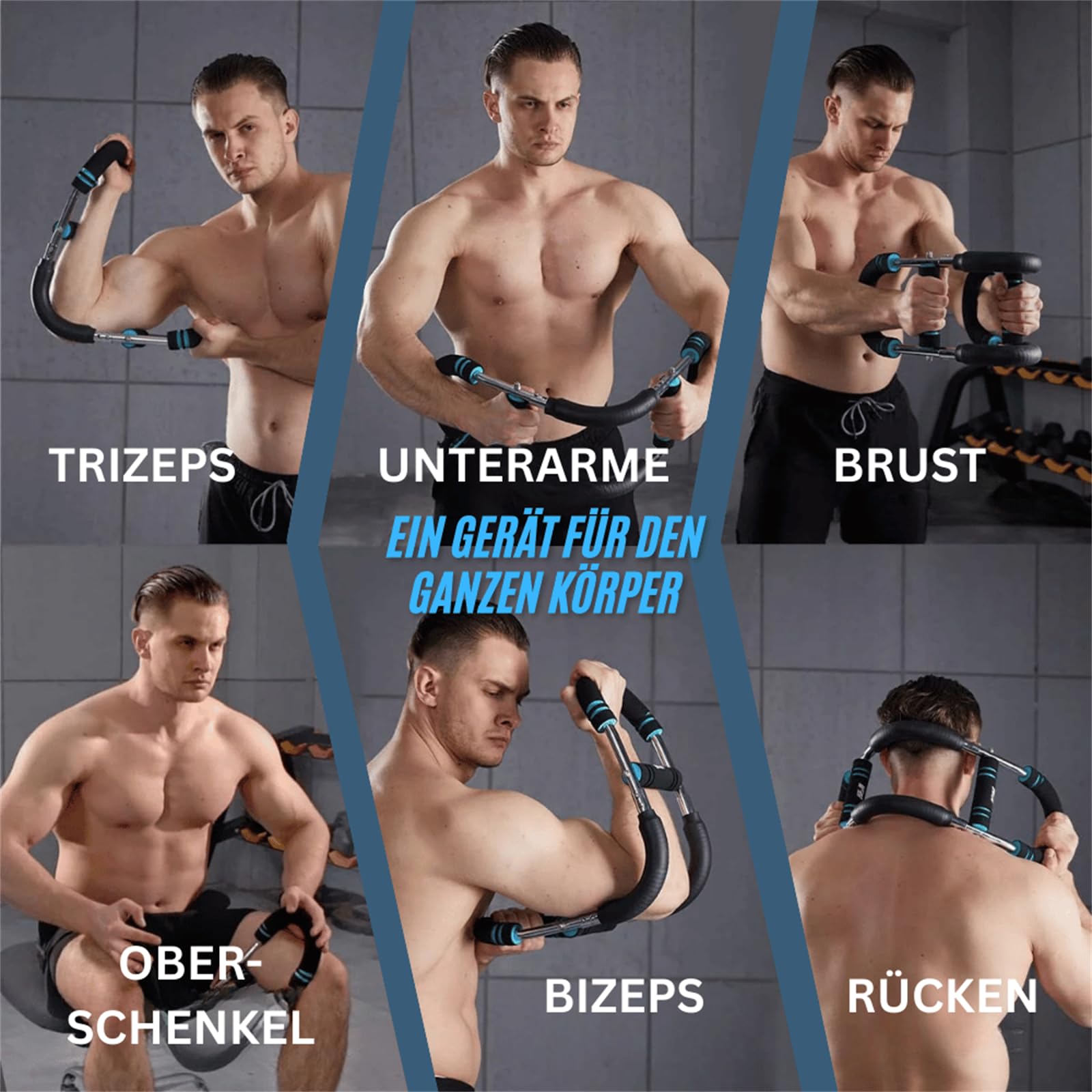 Trenavo - Powertrainer für Brust und Oberarme Verstellbarer Brustexpander für effektives Krafttraining des Oberkörpers im Fitnessstudio zu Hause