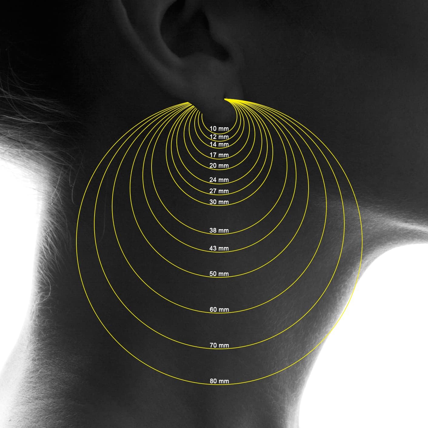 30mm Endless 14K Yellow Gold Filled Thin Hoop Earrings - Size: