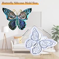 Vista 23 de 3D Hummingbird Silicone Mold Animal Resin Mold Bird Statue Making Epoxy Mould DIY Craft Casting Mold for Gift Home Office Wall Hanging Decor