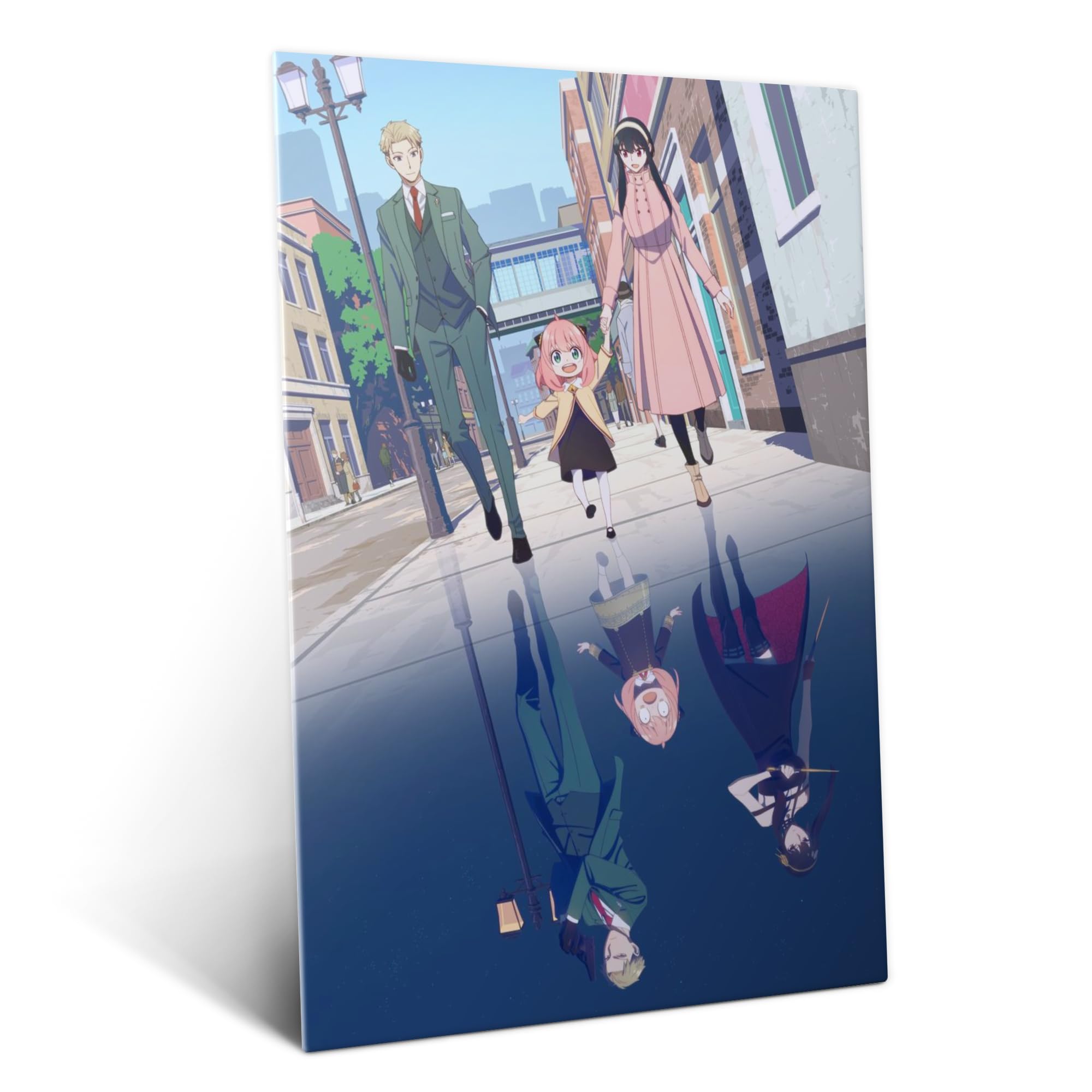 Displate Metall poster Spy X Family Hidden Reflections Größe M | Bild Plakate für Schlafzimmer Dekor, Geschenke. Magnetische Befestigung Wandposter, Wanddeko. Metall Wandkunst.