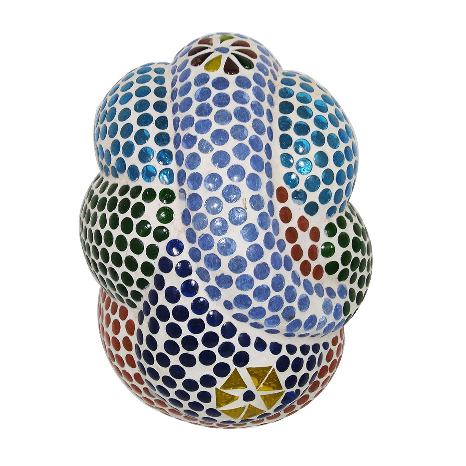 India Meets India Handicraft Ganesha Mosaic Haning Lamp, Electirc Lamp, Desk Lamp, Best Gifting Made By Awarded Indian Artisan