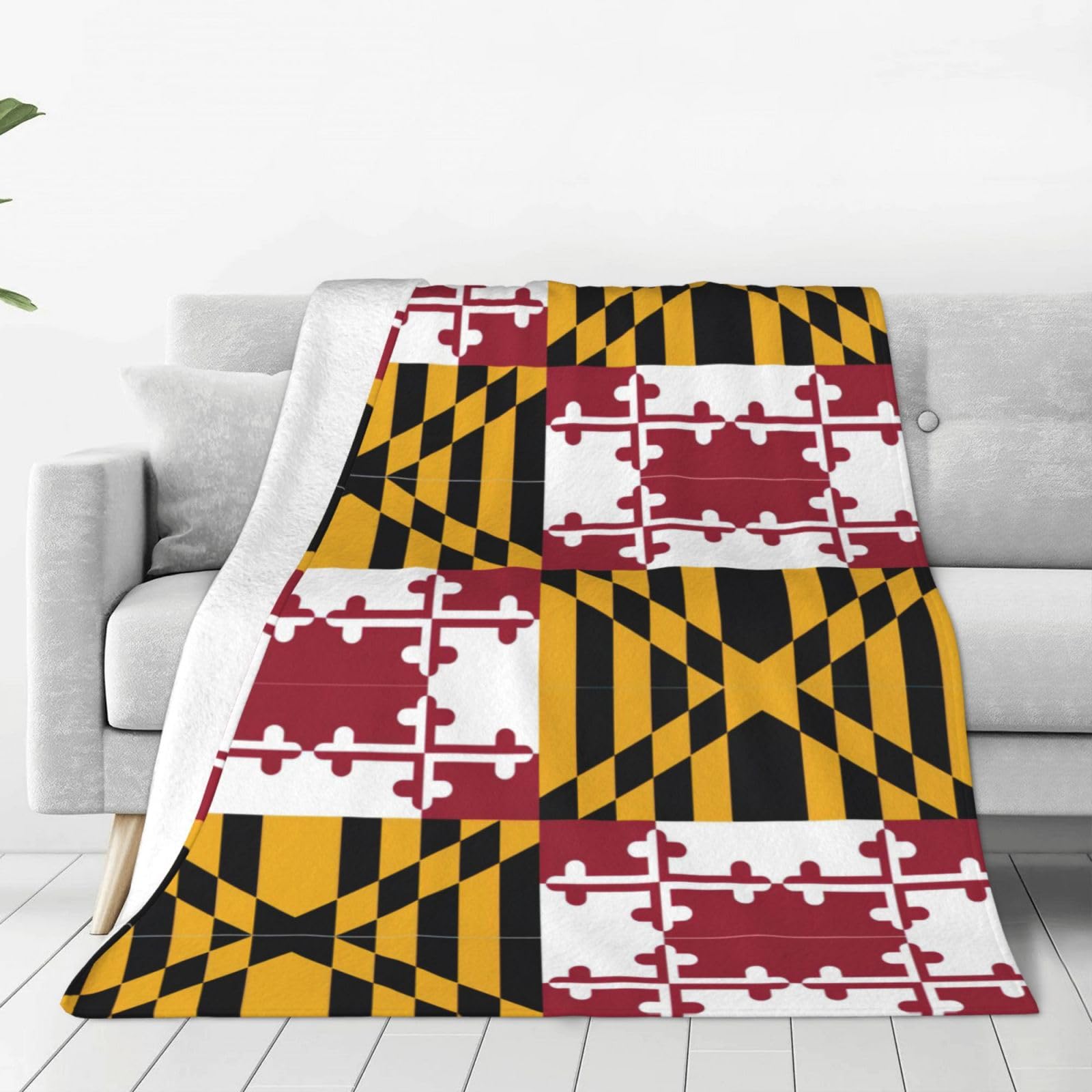 Couverture Maryland en flanelle de micro-polaire au toucher velours luxueux