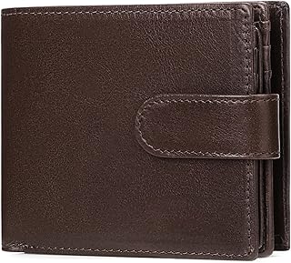 Mens Wallets，RFID Blocking Leather Wallets for Men with 15 Credit Card Holders，Bifold Wallet，Mens Leather Wallet with Zip Coin Pocket & ID Window