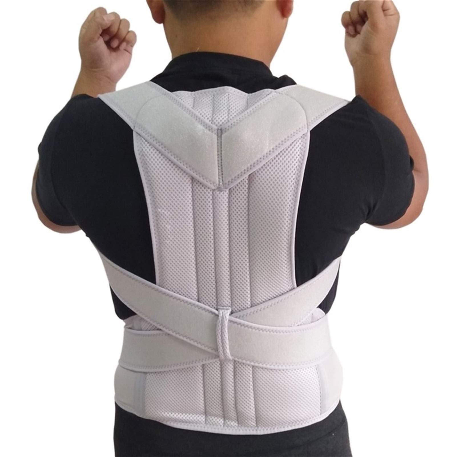 Corrector de Postura Ajustable para Hombre y Mujer, Faja Lumbar, Corrector Recto hacia atrás, Tallas S-XXL.