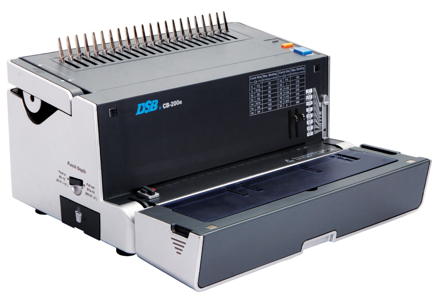 DSB CB-200E - Rilegatore Comb con punzonatrice elettrica