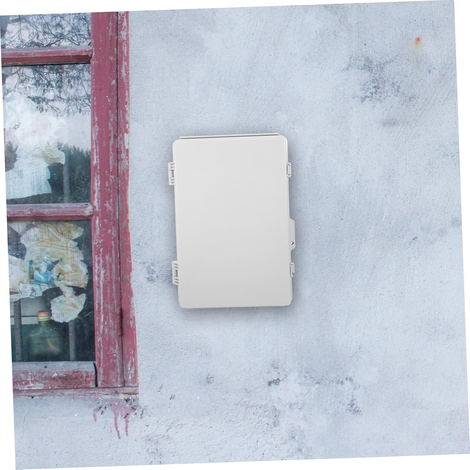 LIFKOME Electrical Junction Box with Mounting Plate Weather-Resistant Plastic Enclosure for Outdoor Power and HVAC Systems Dustproof Wire Organizer for Residential and Commercial Use