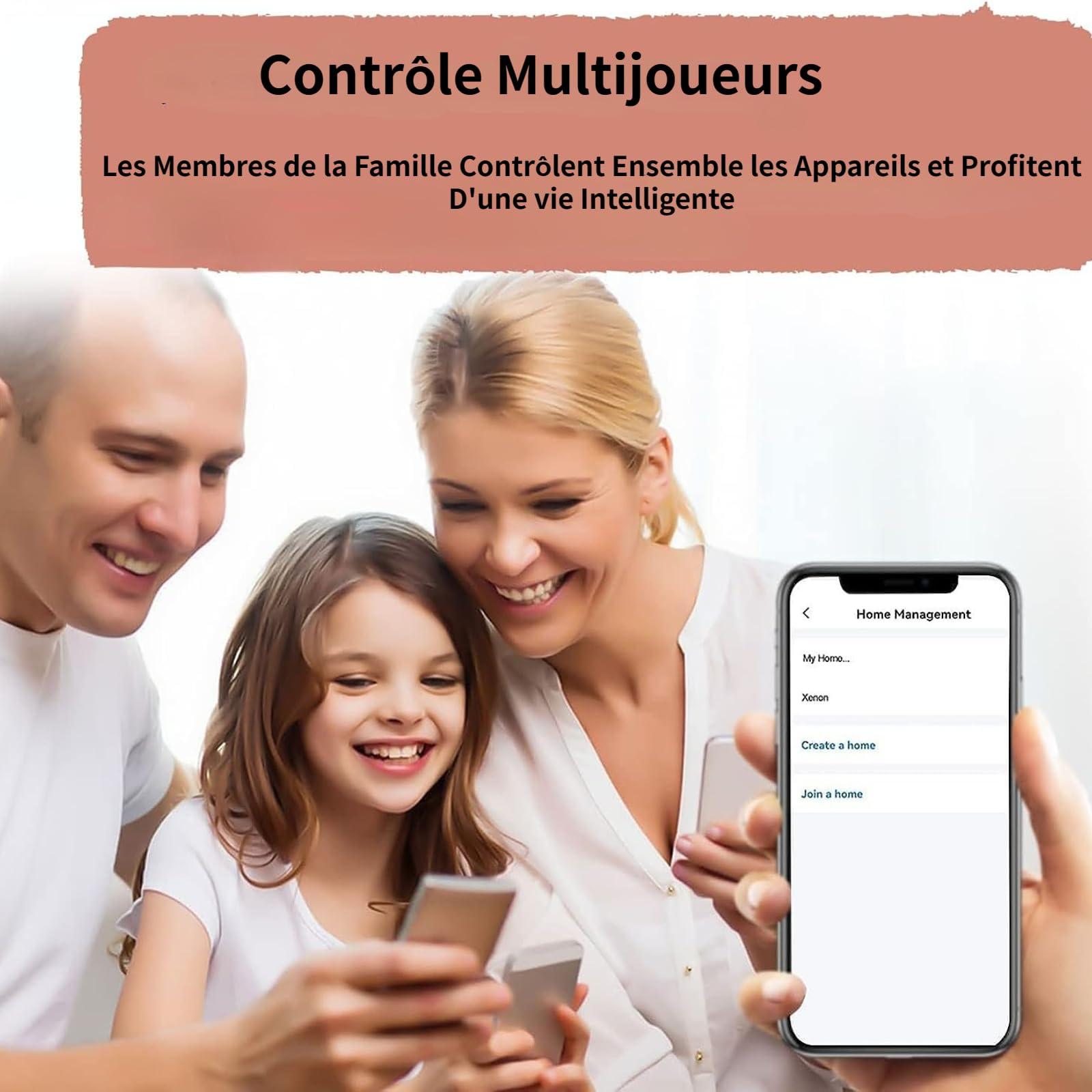 Multiprise Connectée Smart Life UseeLink 16A WiFi Power Strip avec 4 Prises 3 USB/1 Type-C Compatible avec Alexa et Google Home