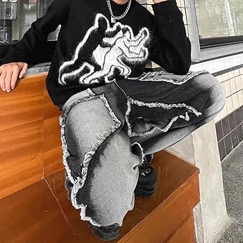 パンツ GUAPI ALL BLACK DISTRESSED BAGGY DENIM GUAPI グアピ ジーンズ OBSIDIAN BLACK WAXED SPIKES DENIM