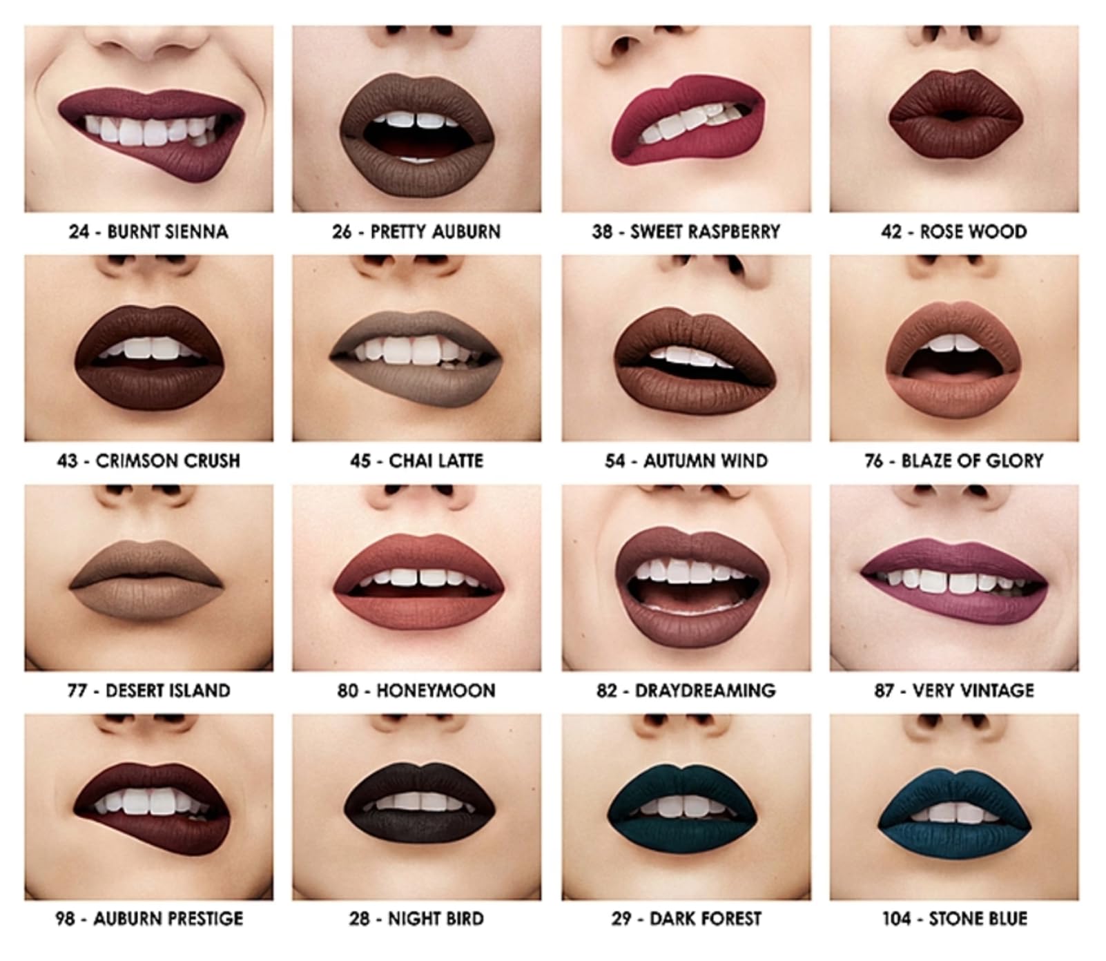 Rouge à Lèvres Liquide Mat Sephora Cream Lip Stain - Teinte 26 Pretty Auburn (x3), 5ml, Neuf