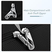 Vista 5 de Bolsa de gimnasio antirrobo, Negro