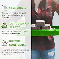 Vista 3 de Bandejas de inicio de semillas 1020, bandeja para plantas, bandejas de cultivo de microverdes, bandejas de semillas de plástico, bandeja