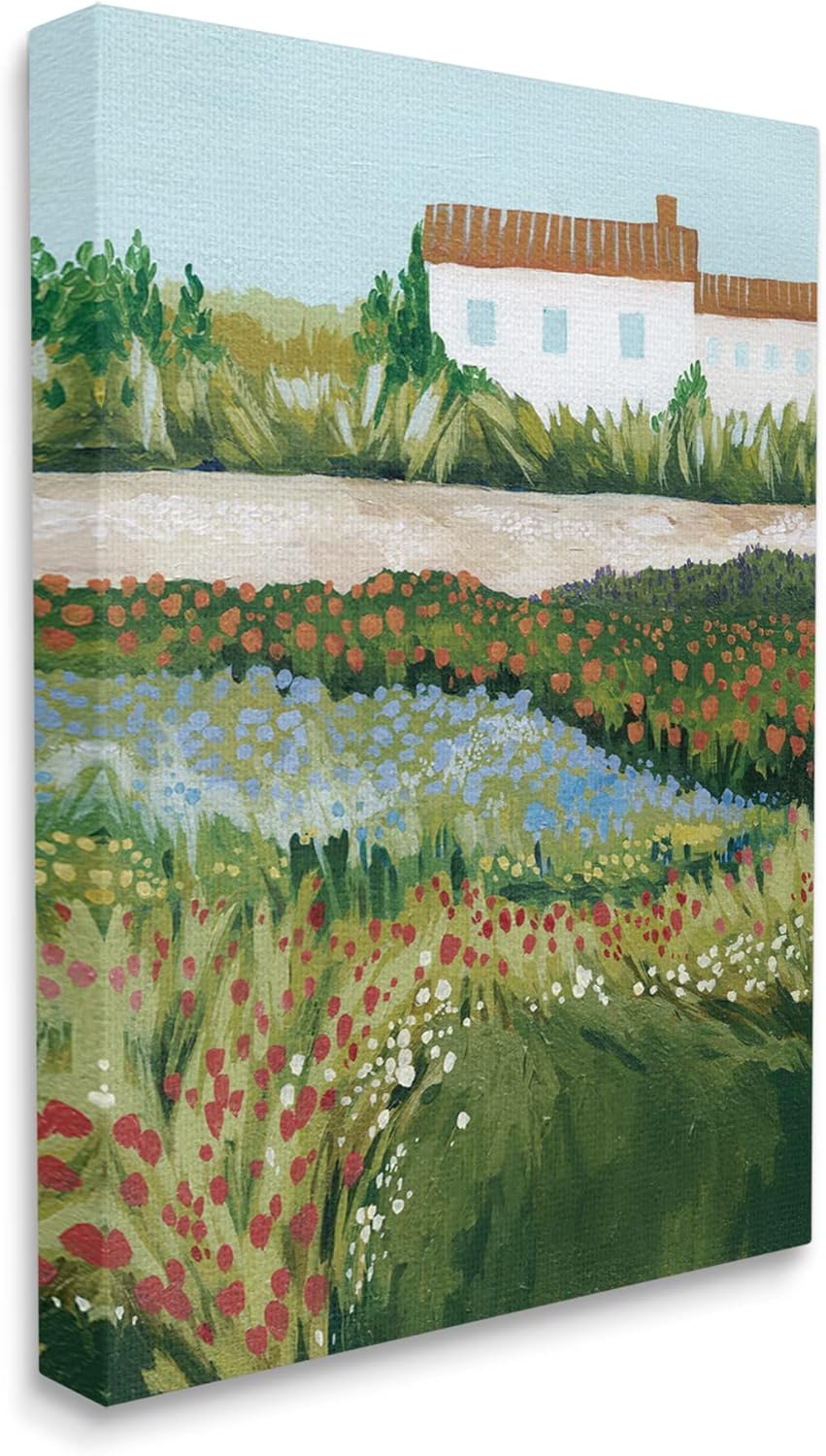 Stupell Industries Country Cottage Meadow Road Canvas Wall Art, Design by Grace Popp