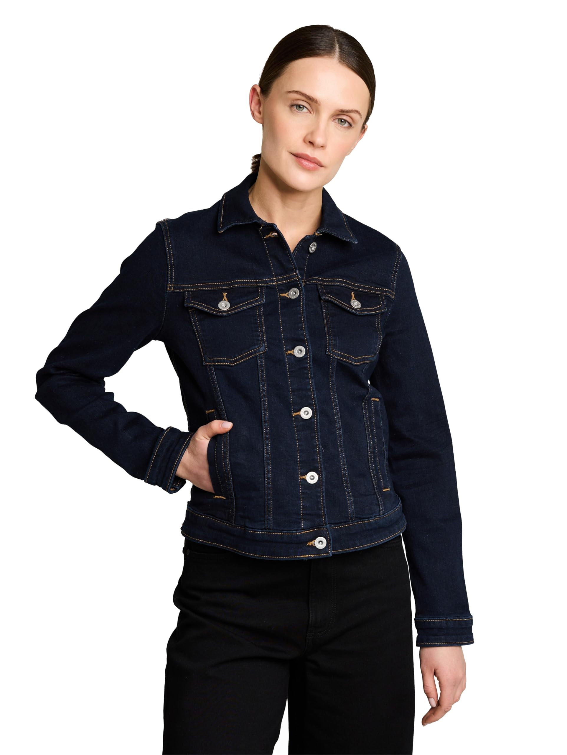 TOM TAILOR Damen Basic Jeansjacke