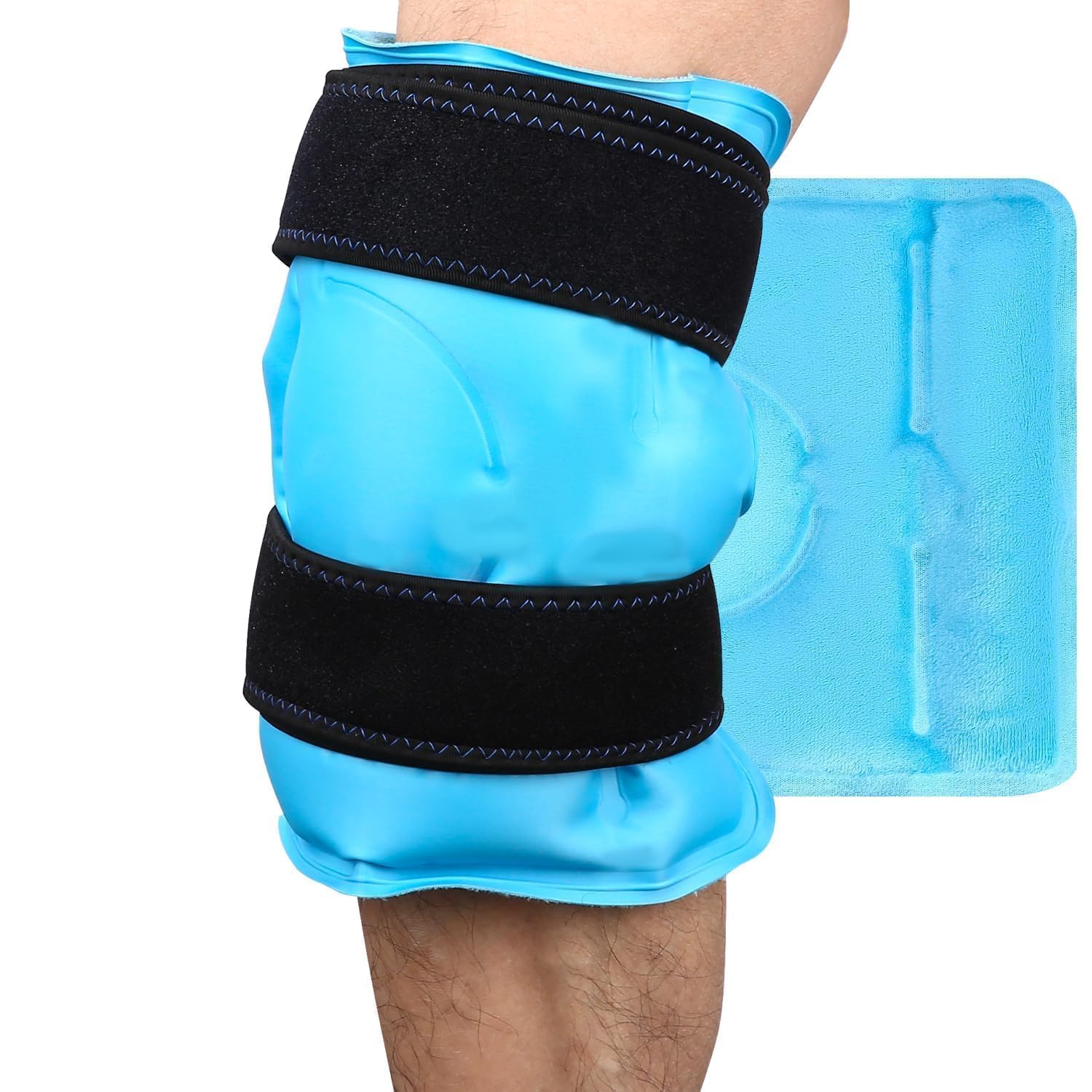 jutyum fascia di ghiaccio riutilizzabile impacchi caldi o ghiacciati riutilizzabili Ice Pack per il sollievo dal dolore per lesioni alle gambe,dolore muscolare, gonfiore, interventi di del ginocchio
