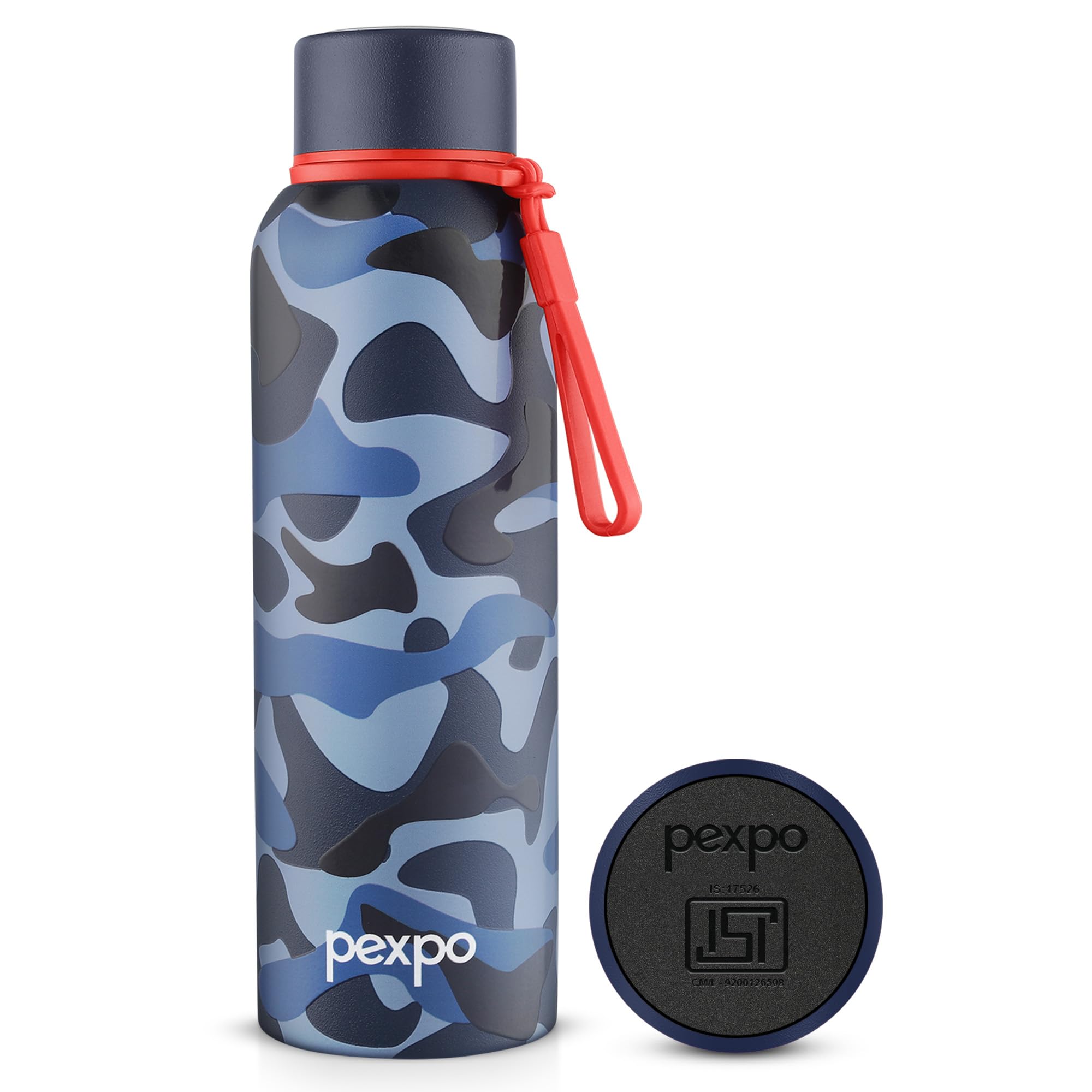 Go24 pexpo Stainless Steel Thermo Flask Bravo Denim Blue - Camouflage 700ml
